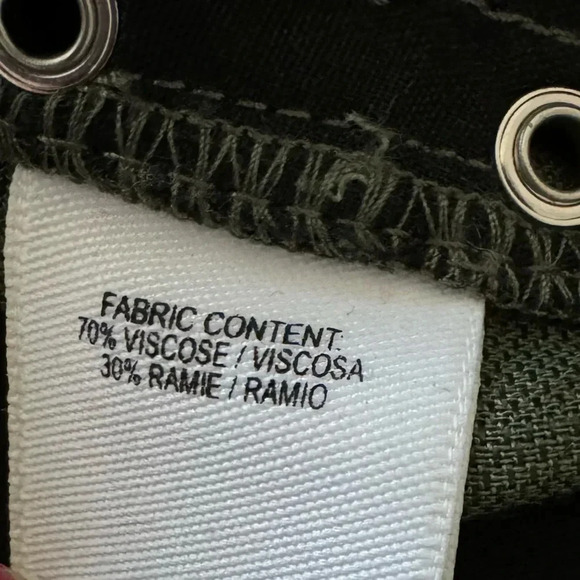 DEREK LAM 10 CROSBY | NWOT Easy Cargo Pants w Grommets Utility Military Green 0 - Picture 5 of 10